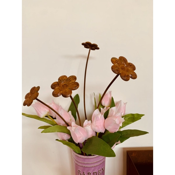 Piękny bukiet kwiaty kwiatki ozdoba do doniczki dekoracja kwiat figurka 50cm